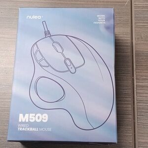 Black Wired Trackball Mouse